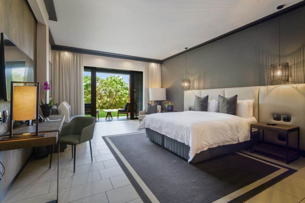 Luxurious Zimbali hotel room